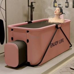 Baignoires Couverture Baignoire Mobile Portable en plastique Bidet Sauna baignoire couvercle couverture autoportante Banheira Dobravel Adulta accessoires de baignoire
