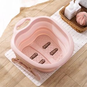 Baignoires pliables pour trempage des pieds, baignoires portables en plastique, seau de Massage moussant, Sauna domestique, bain de pédicure