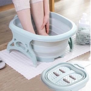 Baignoires Pliable Bain De Pieds Seau De Massage Seau De Trempage Bassin Pliant Spa Bain De Pieds Seau Ménage Sauna Baignoire Pédicure Bain Baignoire