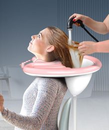 Baignoires bol de shampooing pliable pour le lavage de cheveux gonflable portable enceinte Basin de cheveux gonflable intégrée