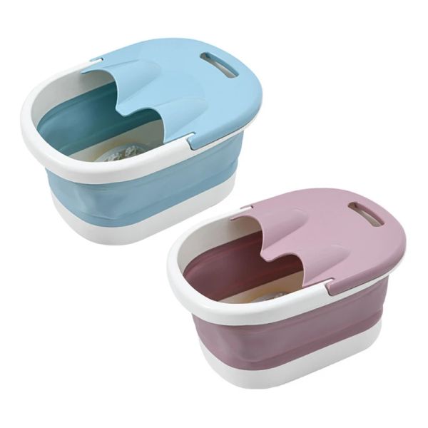 Baignoires pliantes pour pieds, baril de bain Portable, seau de Massage, bassin de pieds de voyage, pédicure à domicile, trempage des pieds, récipient d'eau de Spa