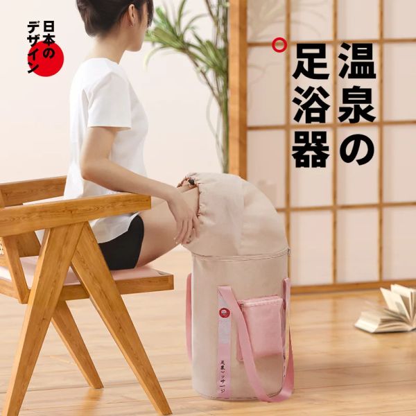 Baignoires Japon Pliant Thermostatique Bain De Pieds Seau De Trempage Plié Adulte Vapeur Pied Tremper Sac Portable Lavage Des Pieds Bain De Pieds Seau Profond