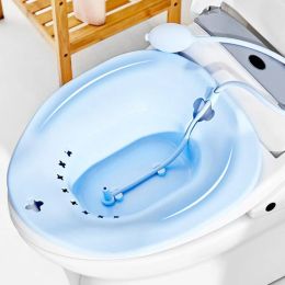 Baignoires Sitz Bath Flusher Treauage Nettoyage Facile à conserver Pulporat à main pour les soins aux toilettes Bailette Baignement Basin Hémorroïde Postpartum Soins