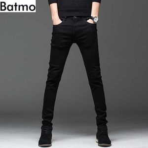 Batmo Arrivée Haute Qualité Casual Slim Élastique Noir Jeans Hommes, Pantalon Crayon Pour Hommes, Jeans Skinny Hommes 2108 210622
