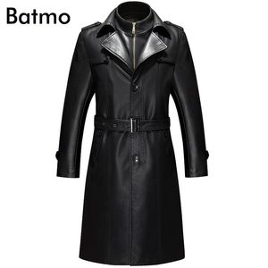 Batmo Nieuwe aankomst Winter Hoge kwaliteit Real Leather Casual Cotton Liner Coat Men Plus Size S LJ201029