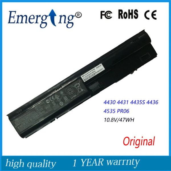 Baterías 10.8V 47WH NUEVA batería de laptop original para HP 4330S 4331S 4431S 4730S 4436S PR06 4540S 4545S 4530S 633805001 PR06 HSTNLB2R