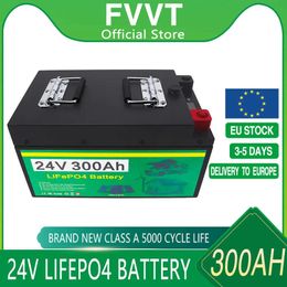 Batterijen 12V 24V LiFePO4-batterij 400Ah 300Ah 200Ah Ingebouwde BMS lithium-ijzerfosfaatcellen voor zonne-energieopslagomvormer Bootmotor
