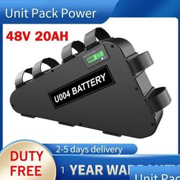 Batteries 21700 Ebike batterie Triangle 36V 48V 20Ah 52V 24Ah 28.8Ah pour vélo électrique 500W 750W 1000W 1500W 1800W Kit moteur Drop De Dhah4
