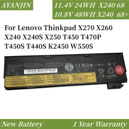 Batteries 24Wh 48Wh 72Wh Batters pour ordinateur portable pour Lenovo Thinkpad x270 X260 X240 X240S X250 T450 T470P T440S K2450 W550S 45N1136 45N1738
