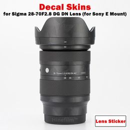 Batteries 2870 mm F2.8 Lens Film de protection de la peau de décalage premium pour Sigma 2870F2.8 DG DN LENS POUR SONY E MOUNT COVER FILM Sticker