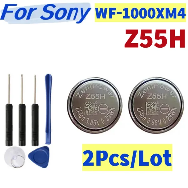 Batteries 2pcs / lot Nouveau remplacement Z55H ZENIPOWER CP1254 1254 pour Sony WF1000XM4 XM4 BLUETOOTH Batter