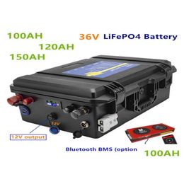 Batteries 36V100Ah 150Ah Lifepo4 Batterie 100Ah 36V Lithium Fer Phosphate pour moteur électrique Motor2817090 Drop Delivery Electronics Dhw6R