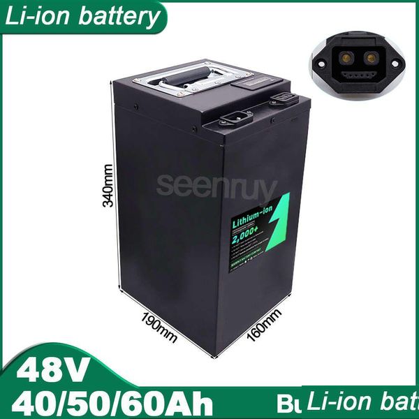 Batteries 48V 40AH 50AH 60AH LI ION avec chargeur 2Add6 Pild de bouche en polymère Lithium Pack Pack Perfe