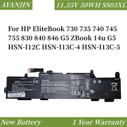Batteries 50Wh SS03XL Batterie pour ordinateur portable pour HP EliteBook 730 735 740 745 755 830 840 846 G5 ZBOOK 14U G5 HSNI12C HSNI13C4 HSNI13C5