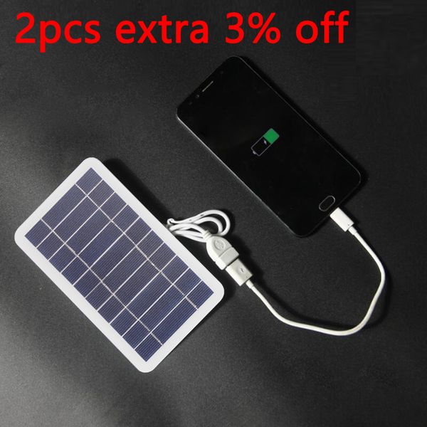Batteries 5V 400mA panneau solaire 2W sortie USB système Portable extérieur pour produits de faible puissance téléphone portable ventilateur électrique 230715