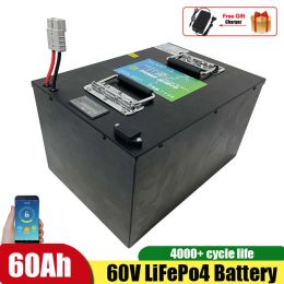 Baterías 60V 60AH LIFEPO4 Batetry de litio para el scooter de motocicleta Rickshaw Lead ácido Reemplazo +10a Cargador