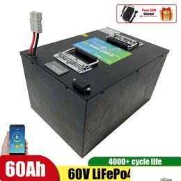Batteries 60V 60AH LIFEPO4 Lithium Batetry pour le scooter de moto électrique Rickshaw Réplacement d'acide plomb add10A Drop livraison DHVH7