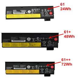 Batteries 61 61+ 61 ++ batterie d'ordinateur portable d'origine 01AV423 01AV424 01AV425 01AV427 01AV490 pour Lenovo Thinkpad T470 T480 T570 T580 P51S P52S