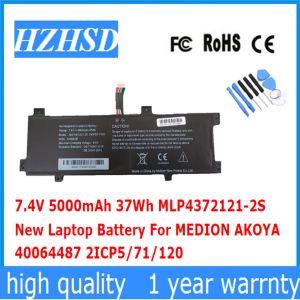 Batteries 7.4V 5000mAH 37Wh MLP43721212S Nouvelle batterie d'ordinateur portable pour Medion Akoya 40064487 2ICP5 / 71/120