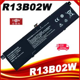 Batteries 7.66V 5230mAh R13B01W R13B02W Batterie d'ordinateur portable pour Xiaomi Mi Air 13,3 "Tablette de série PC 39Wh