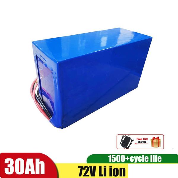 Batteries 72V 30AH Lithium Ion Battery DIY 84V 3000W BACKET DE BIDE électrique pour les scooters avec livraison de chargeur 5A Electronics Dhkhi