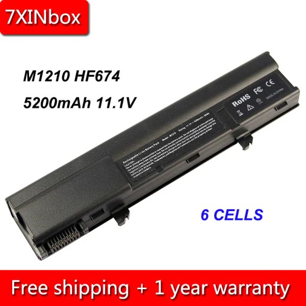 Batteries 7xinbox 6cell 5200mAh 11.1V NF343 HF674 Batterie d'ordinateur portable pour Dell XPS M1210 CG036 CG039 3120435 3130436 45110356 45110357