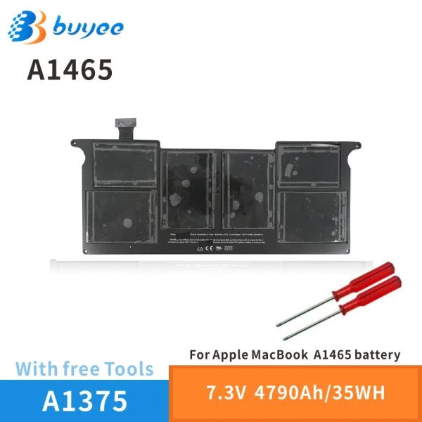 Batteries A1375 Batterie d'ordinateur portable d'origine pour Apple MacBook Air 11 