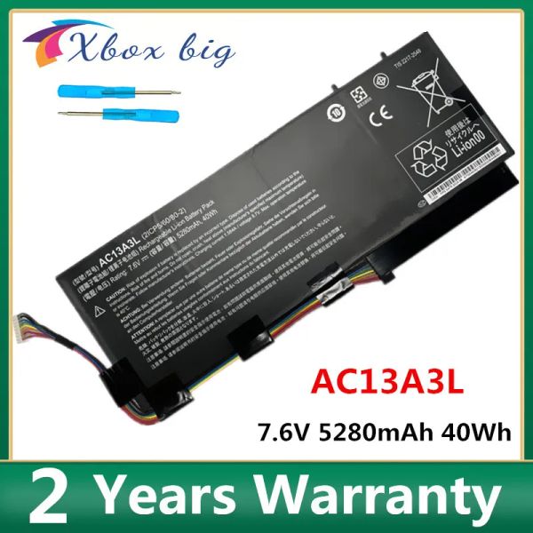 Batteries AC13A3L Batterie pour ordinateur portable pour Acer Aspire P3131 171 2ICP5 / 60/802 Travelmate x313