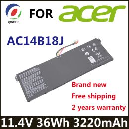 Batteries AC14B18J 3220MAH Batterie d'ordinateur portable AC14B13J pour Acer Aspire E3111 E3112 E3112M ES1531 MS2394 B115MP EX2519 N15Q3 N15W4 11.4V