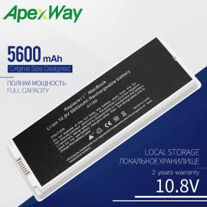 Batteries Apexway 5600mAh White Nouveau ordinateur portable Batterie pour Apple MacBook 13 