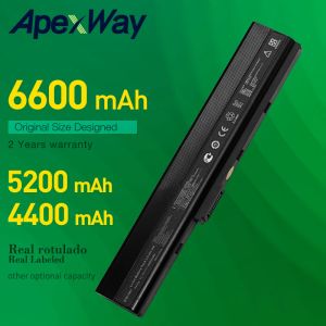 Batteries APEXWAY 6 Cellule Batterie pour ordinateur portable pour ASUS A52F A52J K52D K52DR K52F K52J K52JC K52JE K52N X52J A32K52 A41K52 70NXM1B2200Z