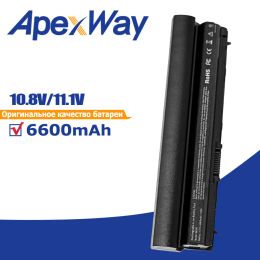 Batterijen Apexway RFJMW Laptop Batterij voor Dell Latitude E6320 E6330 E6220 E6230 E6120 FRR0G KJ321 K4CP5 J79X4 7FF1K 6600MAH 9 Cellen 11.1V 11.1V 11.1V 11.1V