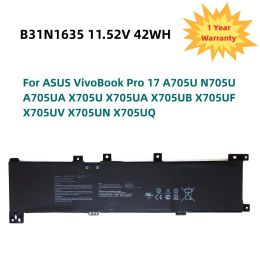 Batteries B31N1635 11.52V 42Wh pour ordinateur portable pour Asus Vivobook Pro 17 A705U N705U A705UA X705U X705UA X705UB X705UF X705UV X705UN X705UQ