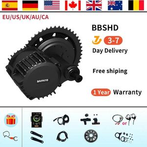 Batterijen Bafang 48V 52V 1000W 68 mm BBS03 BBSHD MID ADDRIVE MOTOR Elektrische fietsconversie Kit DIY E BIKE PROBLEERE 8FUN MM G320.1000 MOTOR