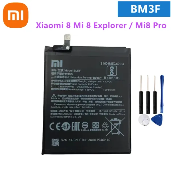 Batteries BM3F Xiaomi MI8 Pro 100% Batterne BM3f 3000mAh Oriental pour la batterie de remplacement de téléphone de haute qualité Xiaomi MI 8