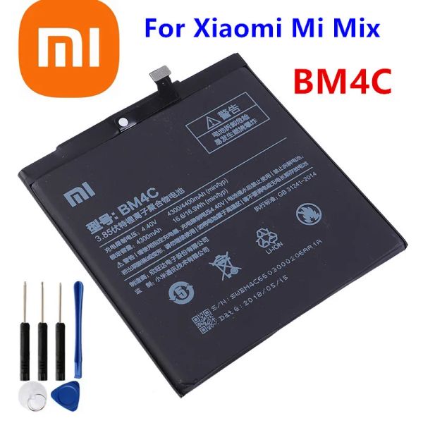 Baterías BM4C Batería del teléfono original para la batería Mix MIIOMI Mimix Bilestrices Xiaomi Bateria para Xiaomi Mi Mix 4400mAh