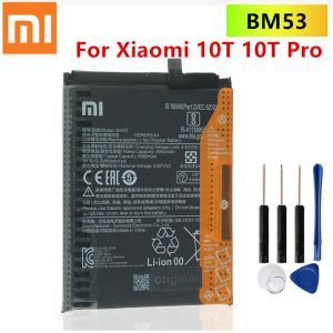 Batteries BM53 Batterie d'origine Xiaomi pour Xiaomi 10T 10T Pro Mi 10T 5000mAH BM53 Batterie de remplacement + outil gratuit