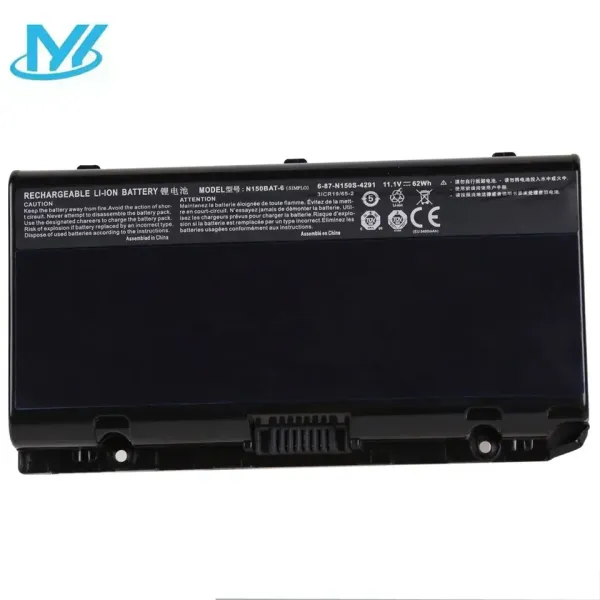 Batteries neuves N150BAT6 Batterie pour ordinateur portable pour Clevo N155SD N150SD N150SD N170SD pour Sager NP7155 NP7170 XMG A505 A726