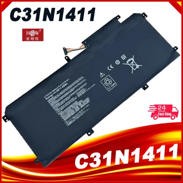 Batteries C31N1411 Batterie d'ordinateur portable pour ASUS ZENBOOK U305 U305F U305FA U305CA UX305 UX305CA UX305F UX305FA 11.4V 45Wh