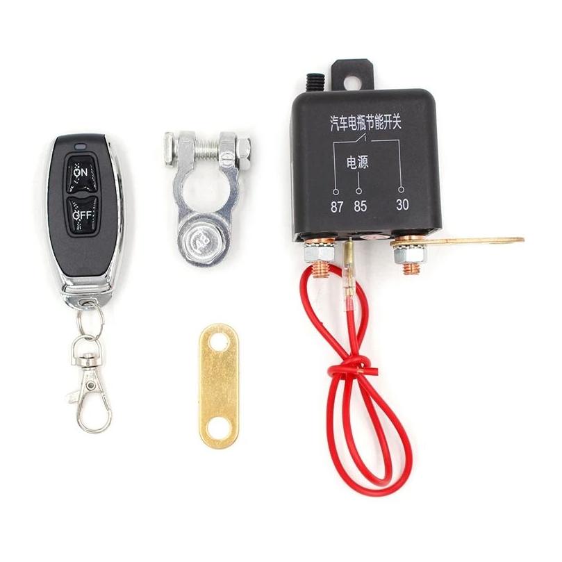 Batteries Chargers Supplys 12V 200A Car Battery Switch Relay Accessories Wireless Remote Control Cut Off Isolator Master Switches Dhof4