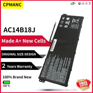 Batterijen CPMANC 11.4V AC14B18J AC14B13J LAPTOPBATTERING VOOR ACER ASPIRE ES1511 ES1512 V3111P CB3531 311 TREADMATE B115 B116 MS2394