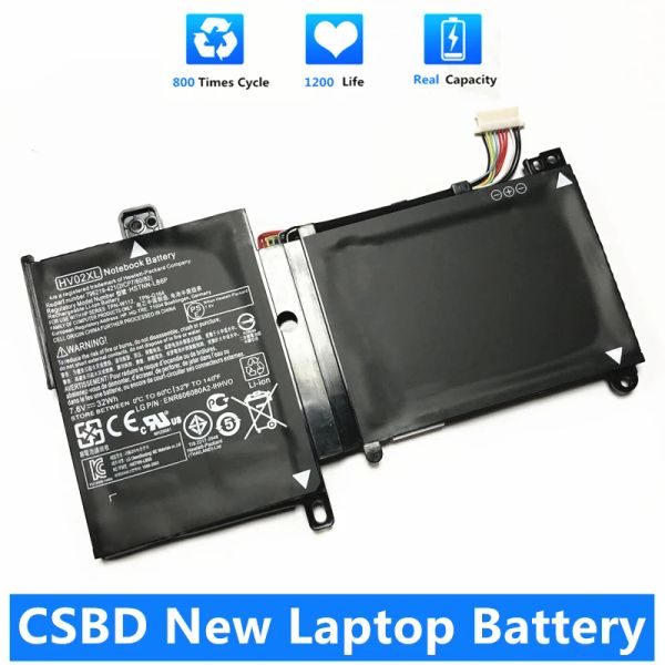 Batteries CSBD NOUVEAU HV02XL HSTNNLB6P Batterie d'ordinateur portable pour HP X360 11K132TU 11K048TU TPNQ164 TPNW112 796219421 796355005