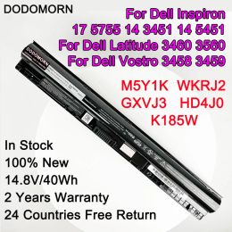 Baterías DoDomorn 14.8V 40WH M5Y1K batería de laptop para Dell Inspiron 14 3451 3452 5451 15 3567 5555 17 5756 Vostro 3458 3551 3558 3559