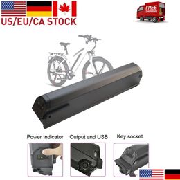 Baterías Ebike Batería Reention Dorado Pro Plus Max 36Volt 48V 21Ah Dehawk Ncm Moscow Aspe 17.5Ah Bicicleta eléctrica Drop Delivery El Dhxa1