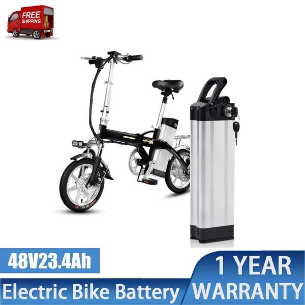 Baterías Batería de bicicleta eléctrica 48V 23.4AH EBIKE BATERIAS CITY BICYCLE Asiento Post 48 Volt 20AH EBIKE AKKU PACTIVE 1000W UK EU stock