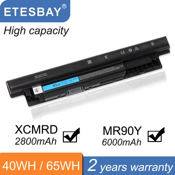 Batteries Etesbay MR90y Battery pour ordinateur portable pour Dell Latitude 3440 3540 pour Dell Inspiron 143421 5421 N3421 N5421 153521 5521 3721 5721 XCMRD