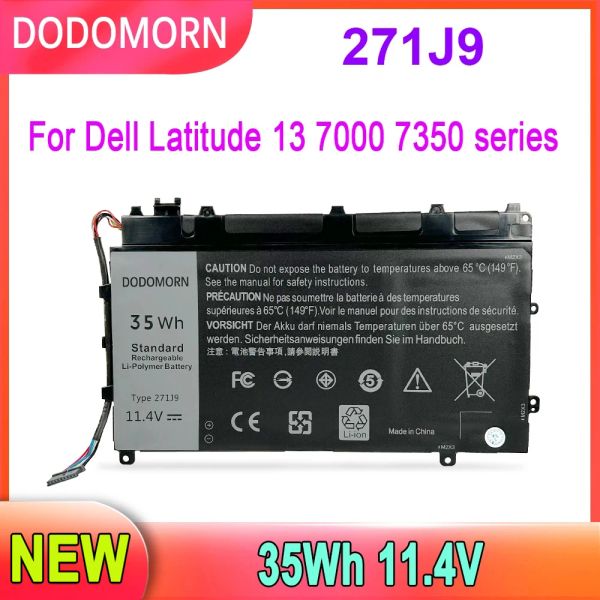 Batteries pour Dell Latitude 13 7000 7350 GWV47 0GWV47 YX81V 271J9 Batterie d'ordinateur portable11.1V 30W