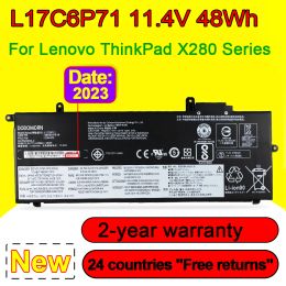 Batteries pour Lenovo Thinkpad x280 01AV470 01AV471 01AV472 L17M6P71 L17L6P71 L17C6P71 SB10K97617 SB10K97619 Batterie d'ordinateur portable 48Wh 11.4V