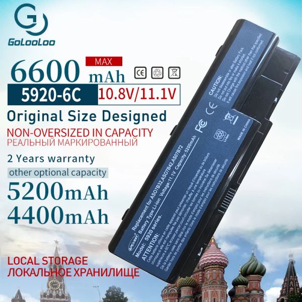 Batteries GOLOOLOO 6cell Batters AS07B31 pour Acer Aspire 5230 5310 5315 5330 5520 5530G 5710 5715Z 5739 5720 5730ZG 5920 5920G 5930