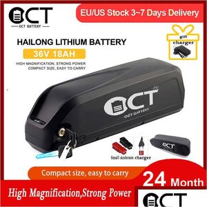 Batterijen Hailong 48V batterij 36V 18Ah 52V 19,2Ah Panasonic / elektrisch fietspakket 350W 500W 750W 1000W Drop Delivery Elektronica Batt Dh7Ma